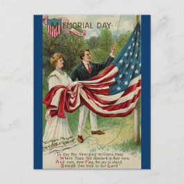 Flag am Gedenktag Postkarte