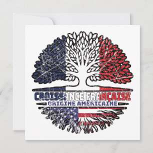Flag "America Tree Roots" in Frankreich Karte