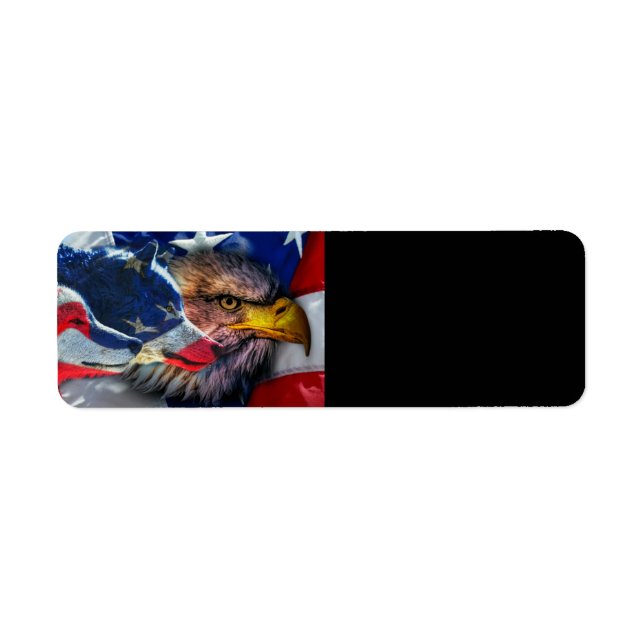 Flag American Bald Eagle Wolf (Vorne)