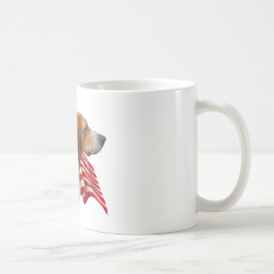 Flag American Foxhound Kaffeetasse