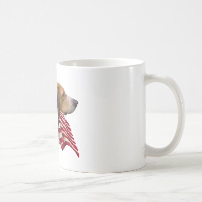 Flag American Foxhound Kaffeetasse (Rechts)