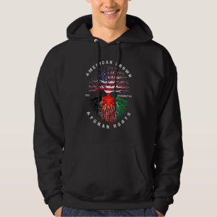 Flag "American Grown Afghan Roots Afghanistan" Hoodie
