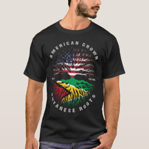 Flag American Grown Guyanese Roots Guyana T-Shirt
