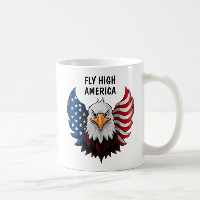 Flag American USA Eagle Kaffeetasse (Rechts)