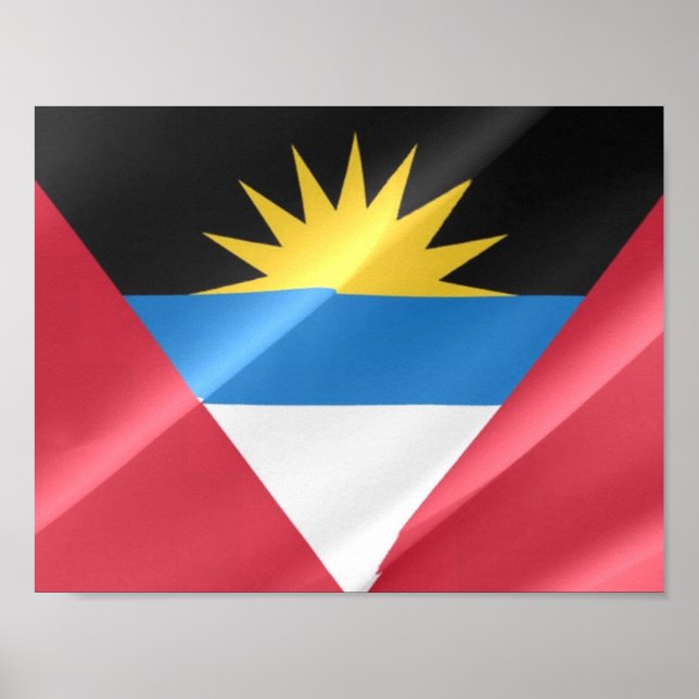 Flag. Antigua und Barbuda - Poster (Vorne)