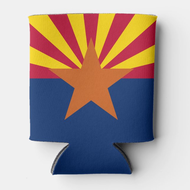 Flag Arizona: Stern, der Kupfer-Staat Dosenkühler (Vorderseite)