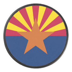 Flag Arizona: Stern, der Kupfer-Staat Eishockey Puck
