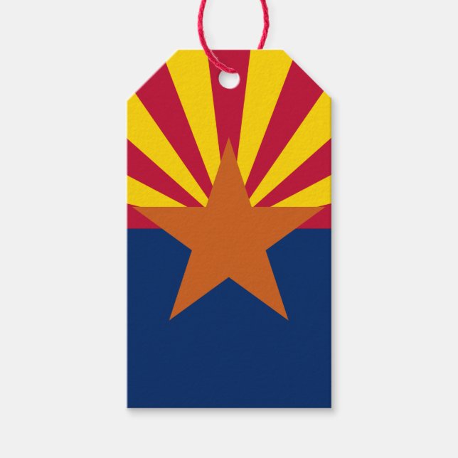 Flag Arizona: Stern, der Kupfer-Staat Geschenkanhänger (Vorderseite)