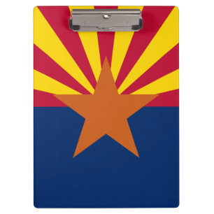 Flag Arizona: Stern, der Kupfer-Staat Klemmbrett