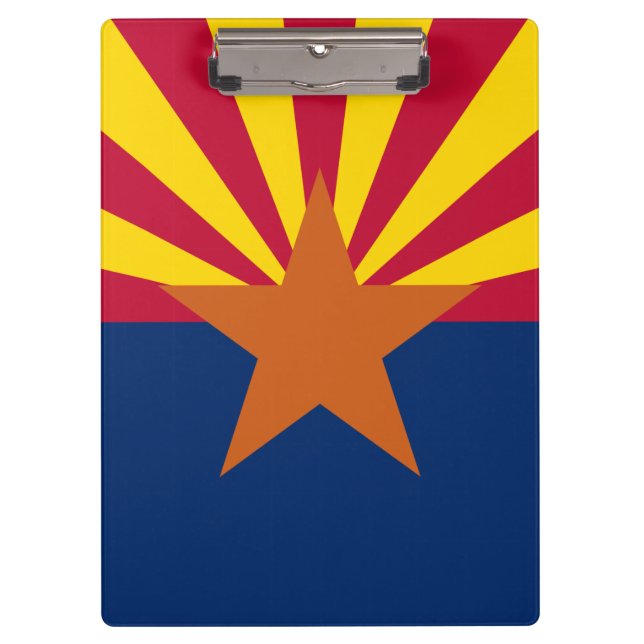 Flag Arizona: Stern, der Kupfer-Staat Klemmbrett (Vorderseite)