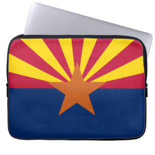 Flag Arizona: Stern, der Kupfer-Staat Laptopschutzhülle