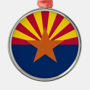 Flag Arizona: Stern, der Kupfer-Staat Ornament Aus Metall