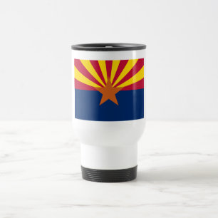 Flag Arizona: Stern, der Kupfer-Staat Reisebecher