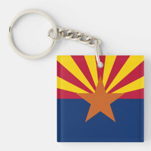 Flag Arizona: Stern, der Kupfer-Staat Schlüsselanhänger