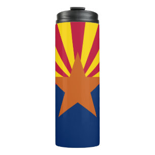 Flag Arizona: Stern, der Kupfer-Staat Thermosbecher