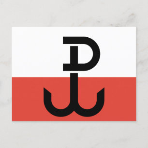 Flag Armia Krajowa Postkarte