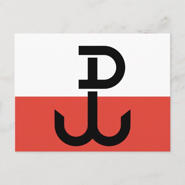 Flag Armia Krajowa Postkarte (Vorderseite)