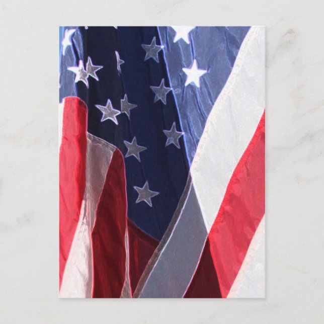 Flag Art Postkarte (Vorderseite)