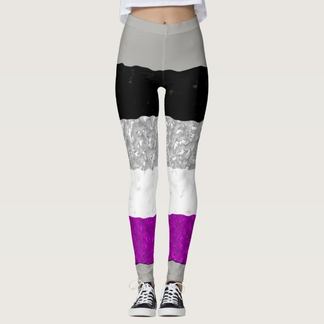 Flag "Asexual/Ace Prilag" Leggings (Vorderseite)
