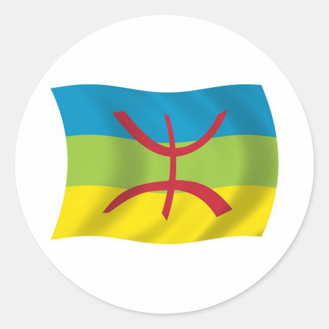 Flag-Aufkleber für Berber Runder Aufkleber (Vorderseite)