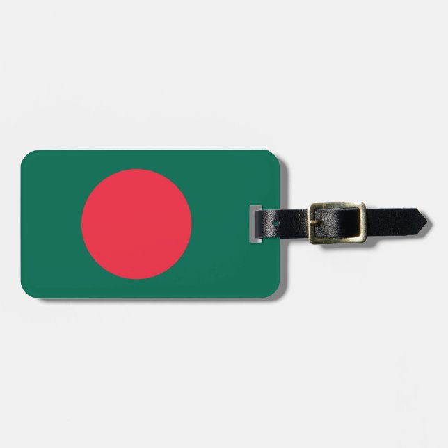 Flag Bangladesch Easy ID Personal Gepäckanhänger (Vorderseite horizontal)