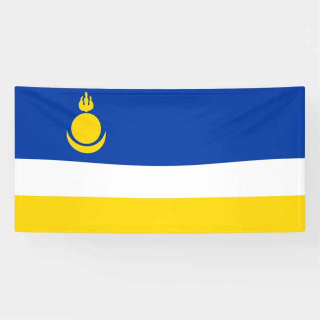 Flag-Banner Patriotic Buryatia Banner (Horizontal)