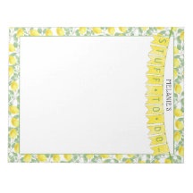 Flag-Banner und Wasserfarben-Zitronenmuster