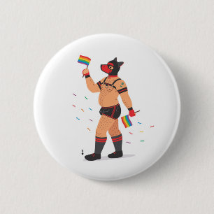 FLAG-BEAR-ERS Welpe Button