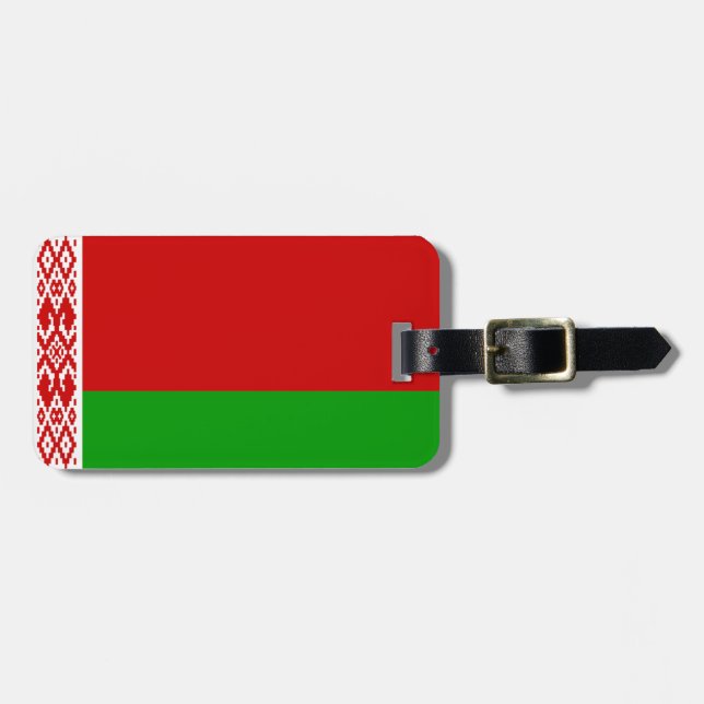 Flag Belarus Easy ID Personal Gepäckanhänger (Vorderseite horizontal)