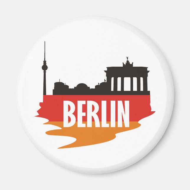 Flag Berlin Magnet (Vorne)