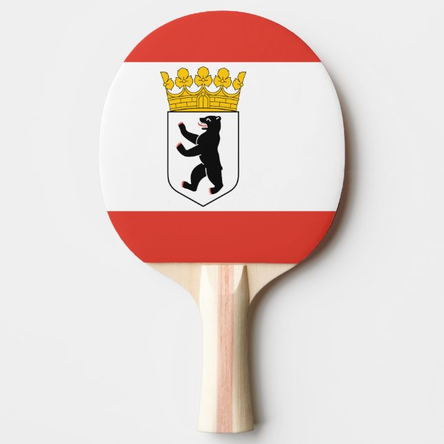Flag Berlin Ping Pong Paddle Tischtennis Schläger (Vorderseite)