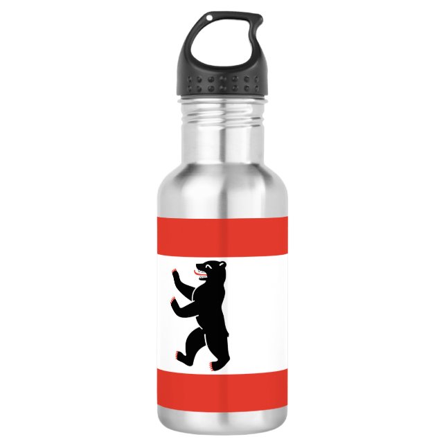 Flag Berlin Stainless Steel Water Flasche Edelstahlflasche (Vorderseite)