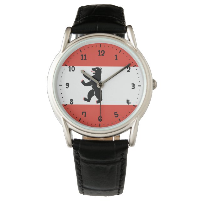 Flag Berlin Watch Armbanduhr (Vorderseite)