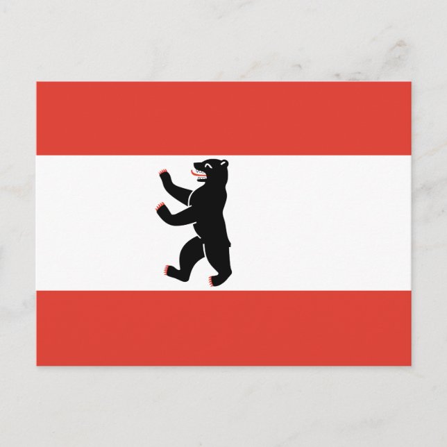 Flag Berliner Einladung Postkarte (Vorderseite)