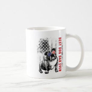 Flag Best English Bulldog Vater am 4. Juli Kaffeetasse