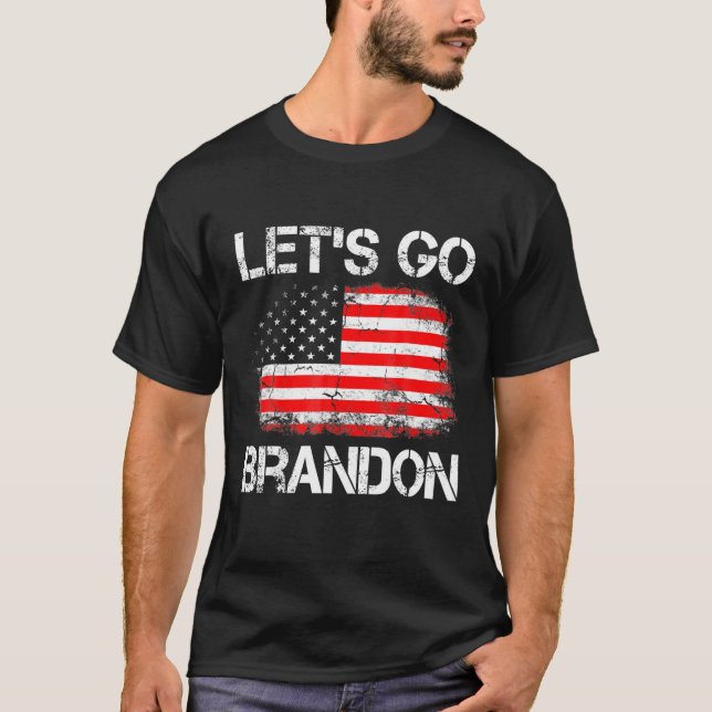 Flag: Brandon Konservative Anti-Liberale USA T-Shirt (Vorderseite)