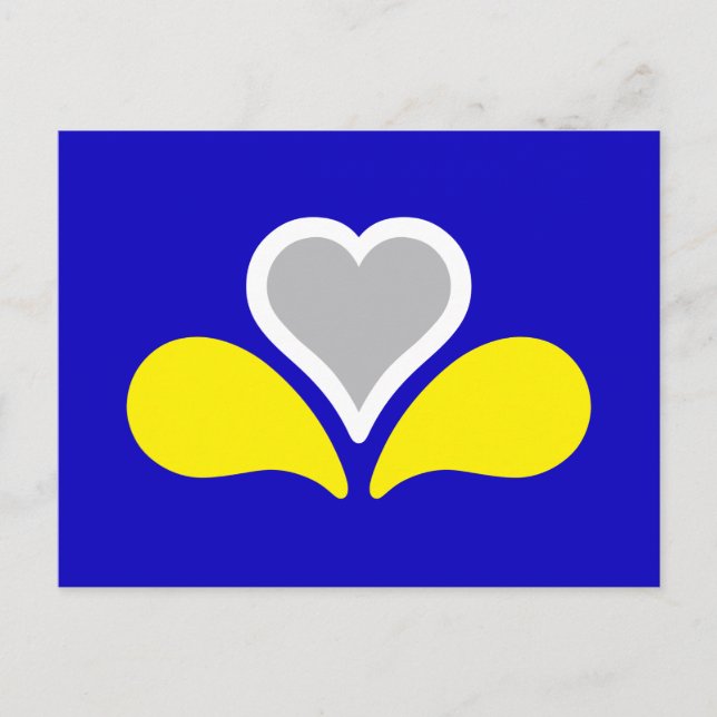 Flag Brüssel, Belgien Postkarte (Vorderseite)
