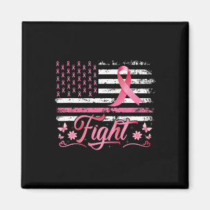 Flag Brustkrebs-Bewusstsein rosa Band-Kampf Magnet