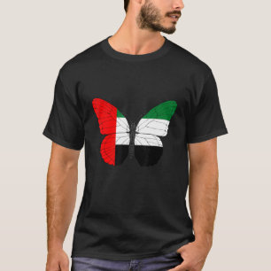 Flag Butterfly Emirati Graphi (Vereinigte Arabisch T-Shirt