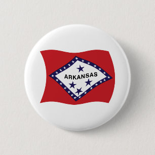 Flag-Button Arkansas Button