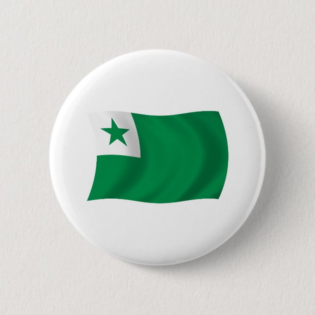 Flag-Button Esperanto Button (Vorderseite)