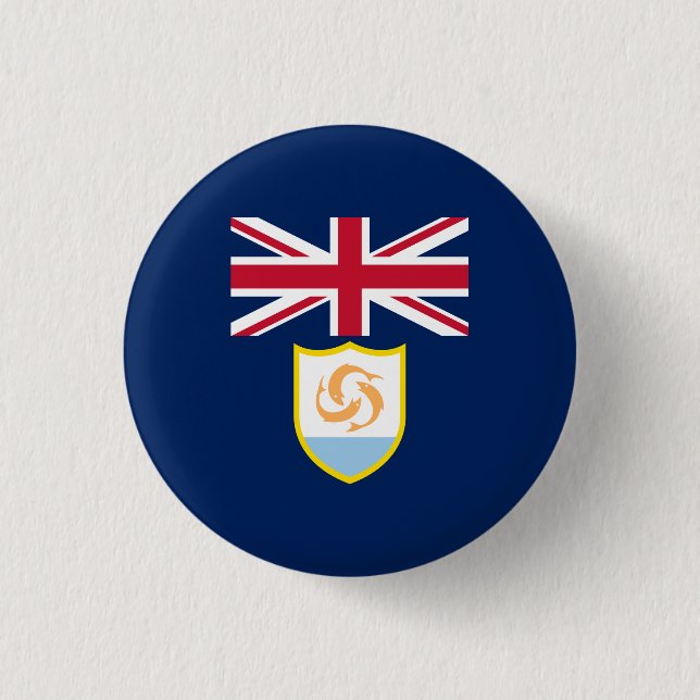 Flag-Button für Patriotic Anguilla Button (Vorderseite)