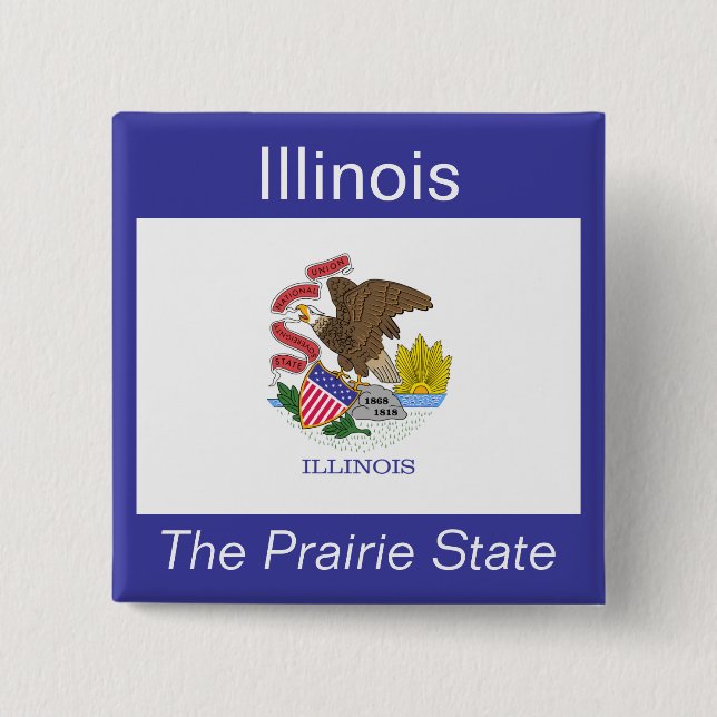 Flag-Button von Illinoisan Button (Vorderseite)