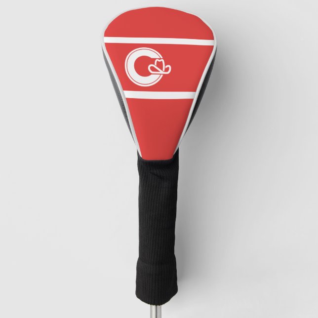 Flag Calgary, Alberta Golf Head Cover Headcover (Vorderseite)