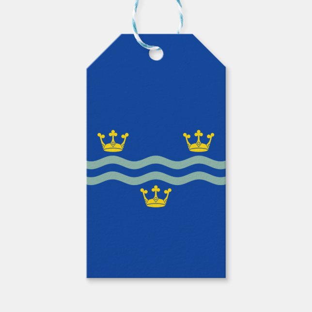 Flag Cambridgeshire (Landkreis UK) - Geschenkmarke Geschenkanhänger (Vorderseite)