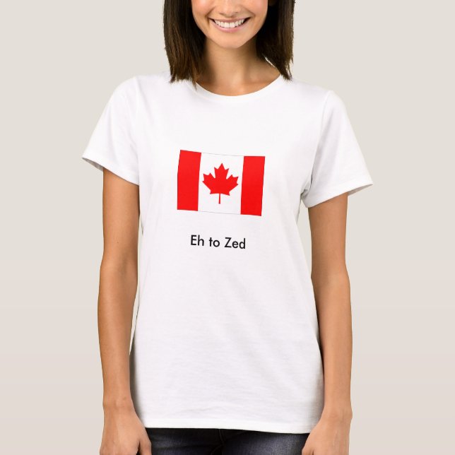 flag_canada, wie zum Zed T-Shirt (Vorderseite)
