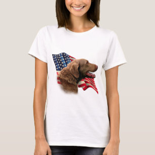 Flag Chesapeake Bay Retriever T-Shirt