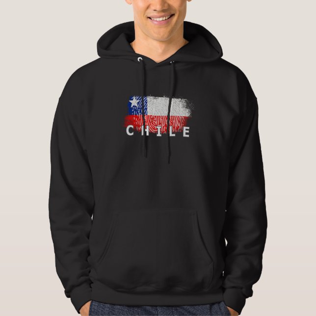 Flag Chile Nationality State Origin Hoodie (Vorderseite)