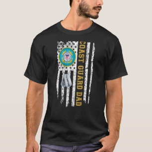 Flag Coast Guard Vater Coast Guard Abschluss Vater T-Shirt