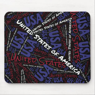 Flag Colors Patriotic von den schönsten United Sta Mousepad